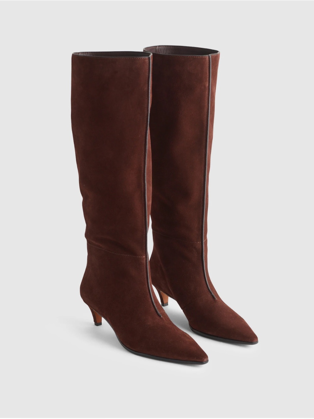 NEW Madewell 8.5 The Emilie Tall Boot pull on Suede Chocolate Raisin NX078 $348